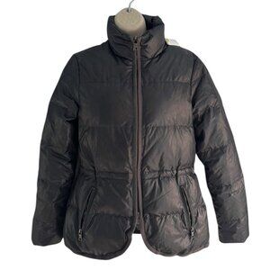 Banana Republic Women's Sz XS Black Puffer Down Fill Full Double  Zip Jacket